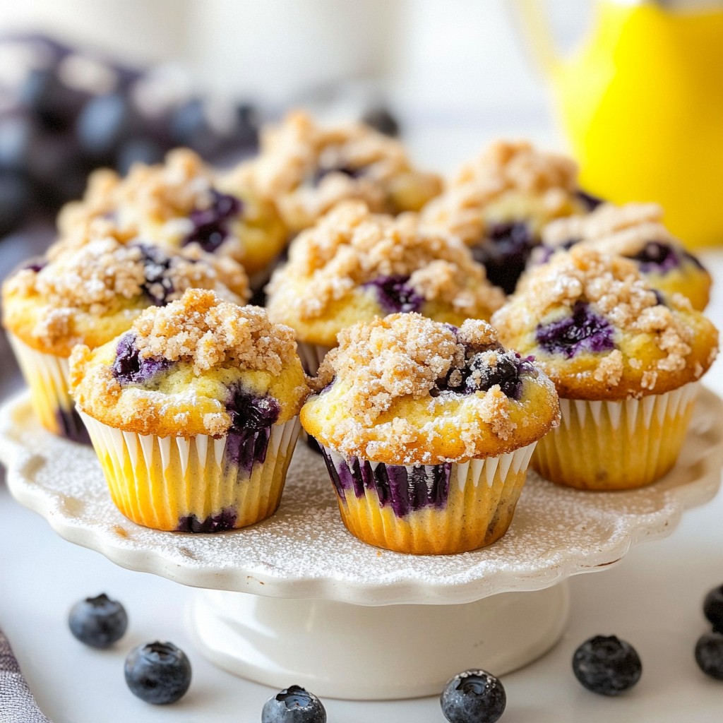 Blaubeer Streusel Muffins Einfach und Lecker Rezept