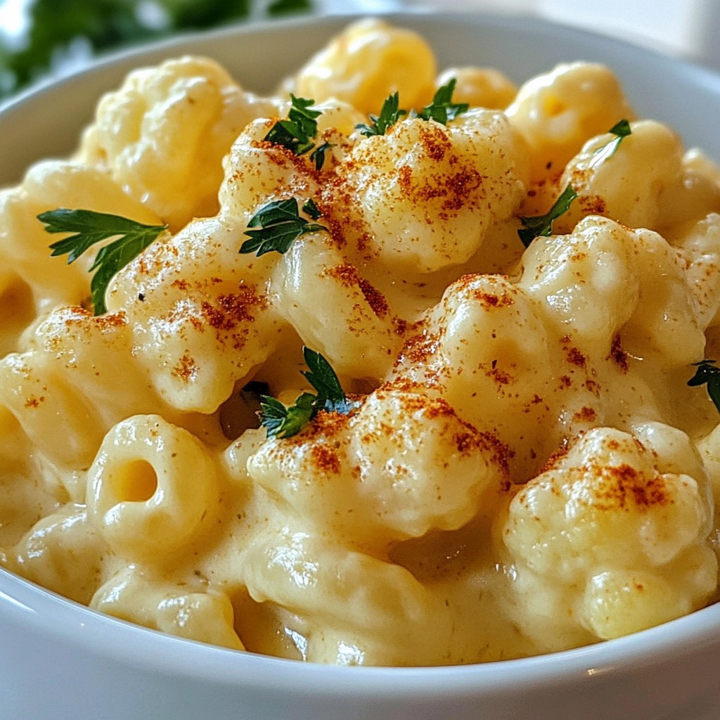 Blumenkohl Mac and Cheese Schnelle und leckere Mahlzeit