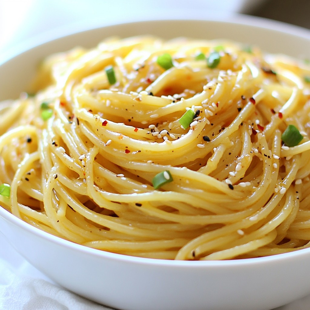 Würzige Knoblauchbutter-Nudeln Einfaches Rezept