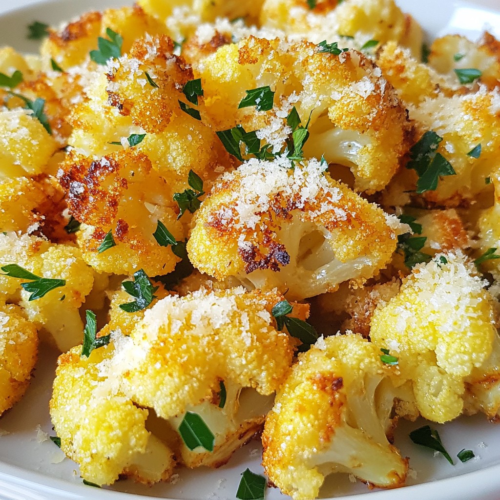 Röstknoblauch Parmesan Blumenkohl lecker und einfach