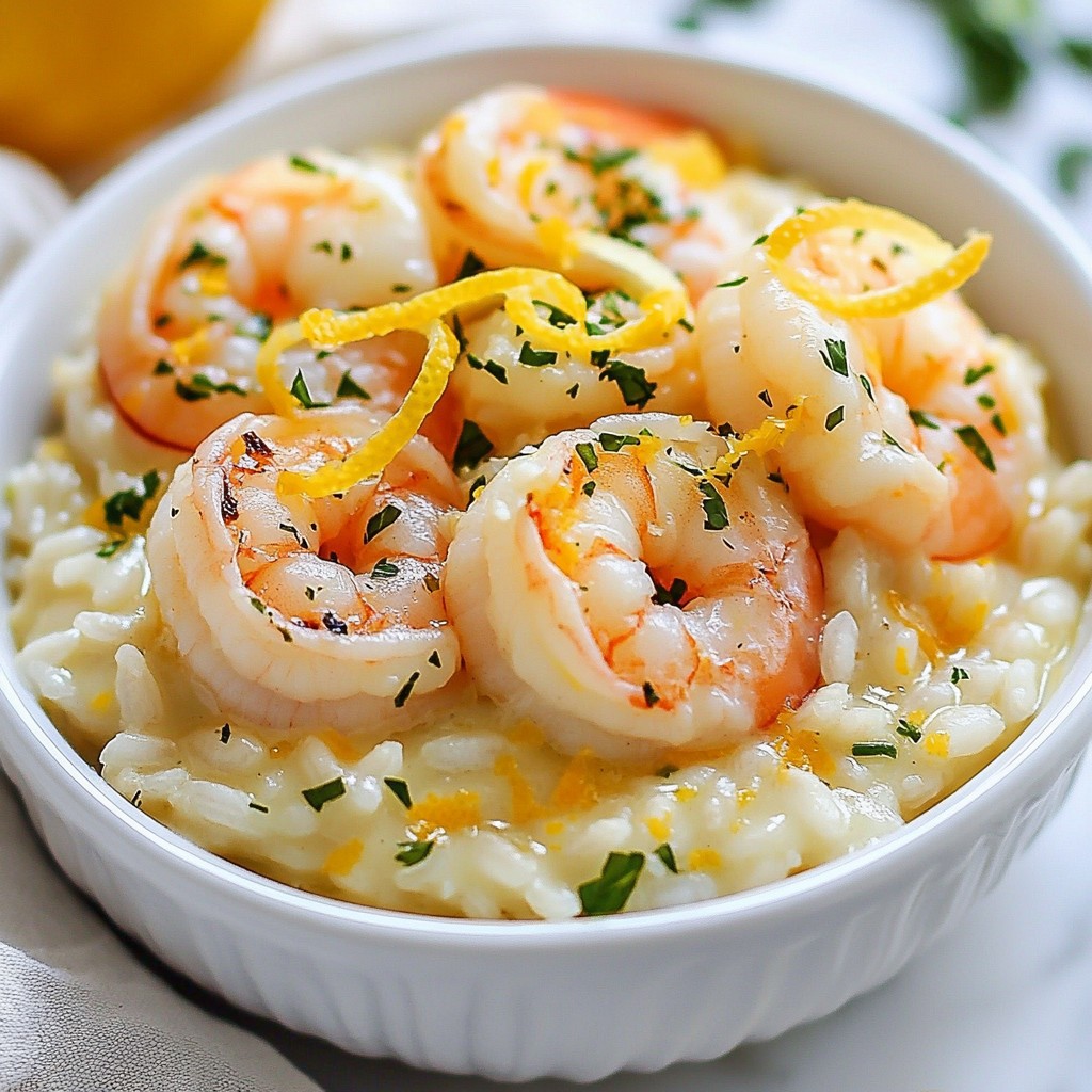 Lemon Garlic Shrimp Risotto Köstliches Rezept für dich