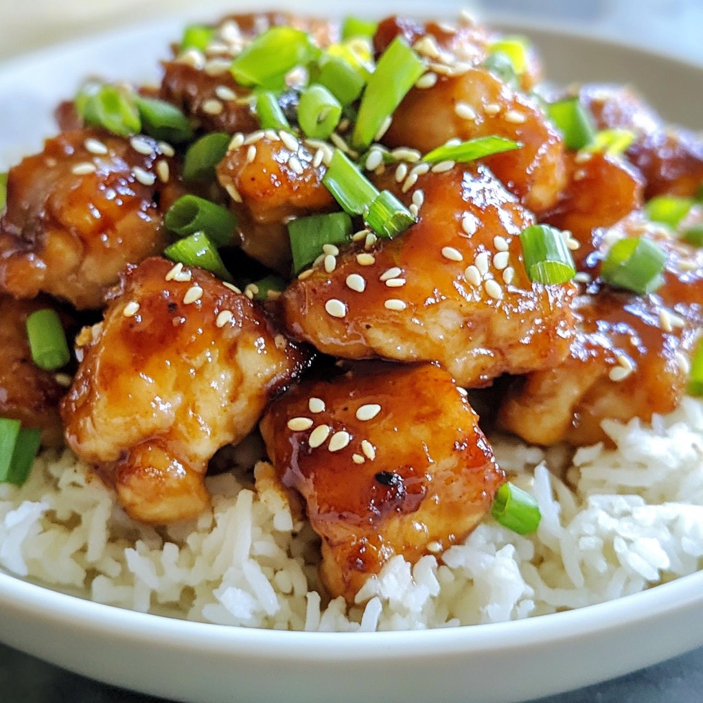 Honey Garlic Sesame Chicken Einfaches Rezept für Genießer