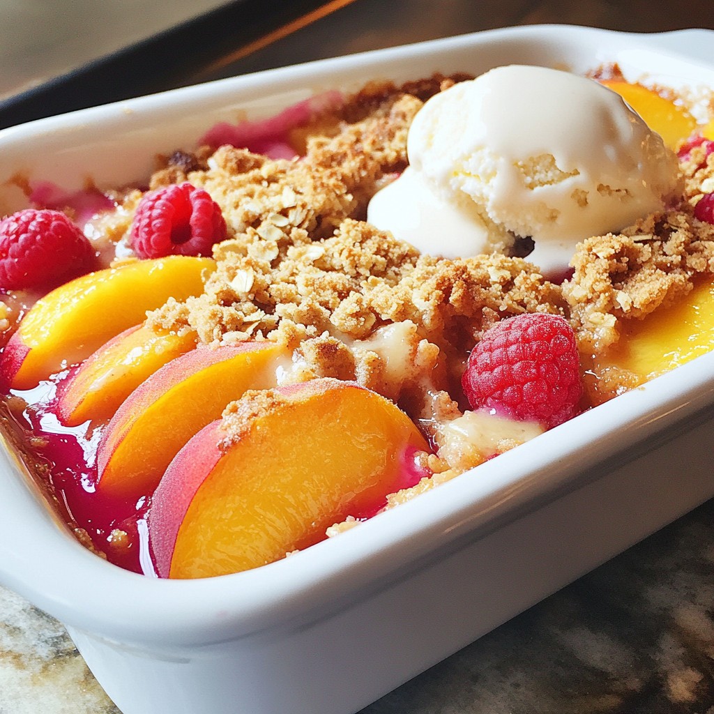 Pfirsich-Himbeer-Crisp Einfach und Lecker Zubereiten