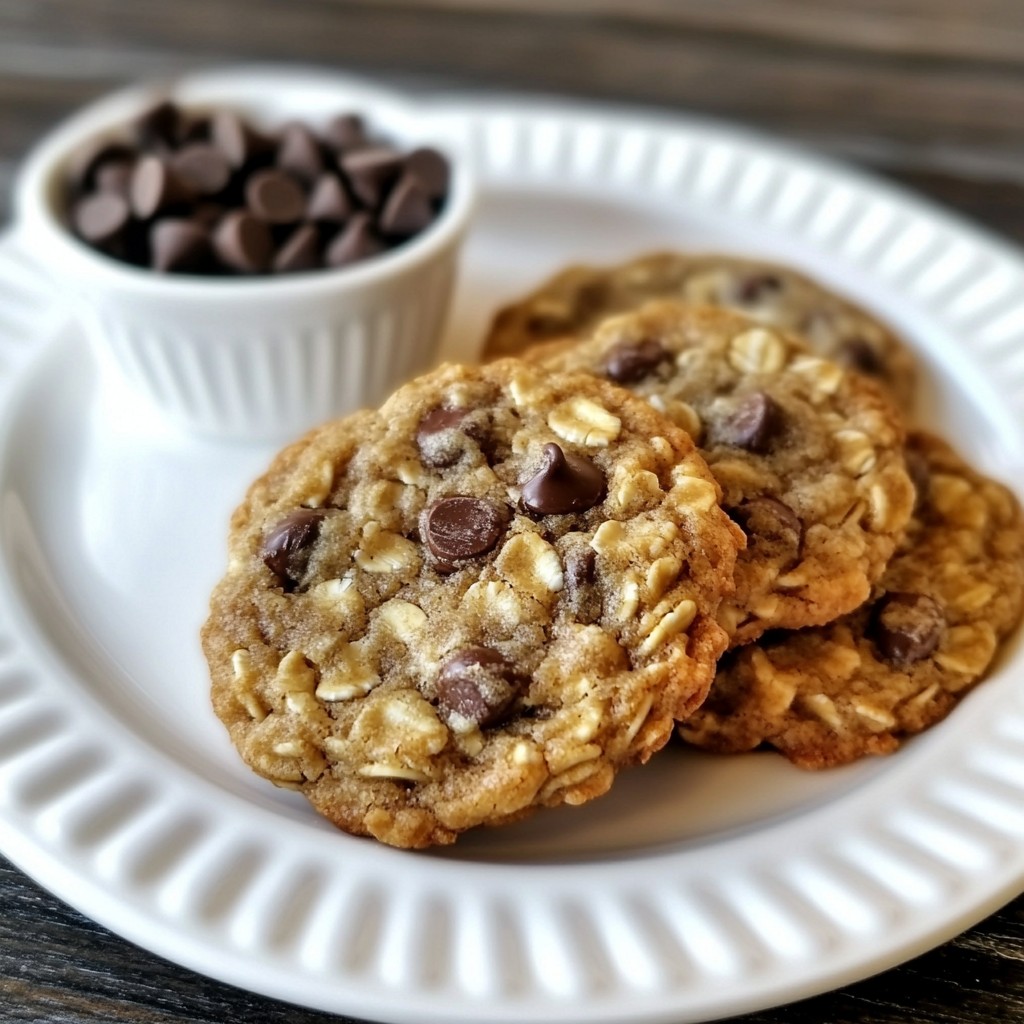 Schokoladen-Bananen-Haferkekse einfache und leckere Idee