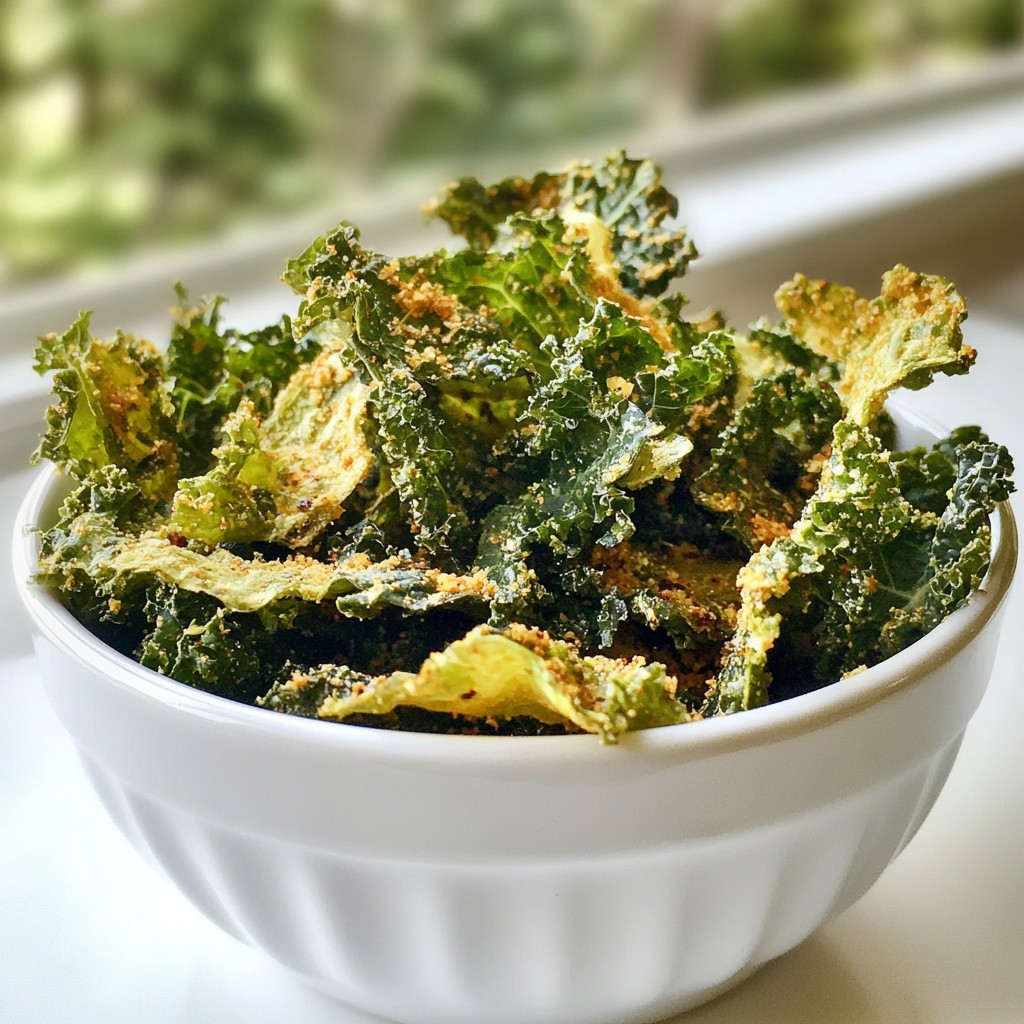 Knusprige Grünkohlchips Schnell und Einfacht Rezept