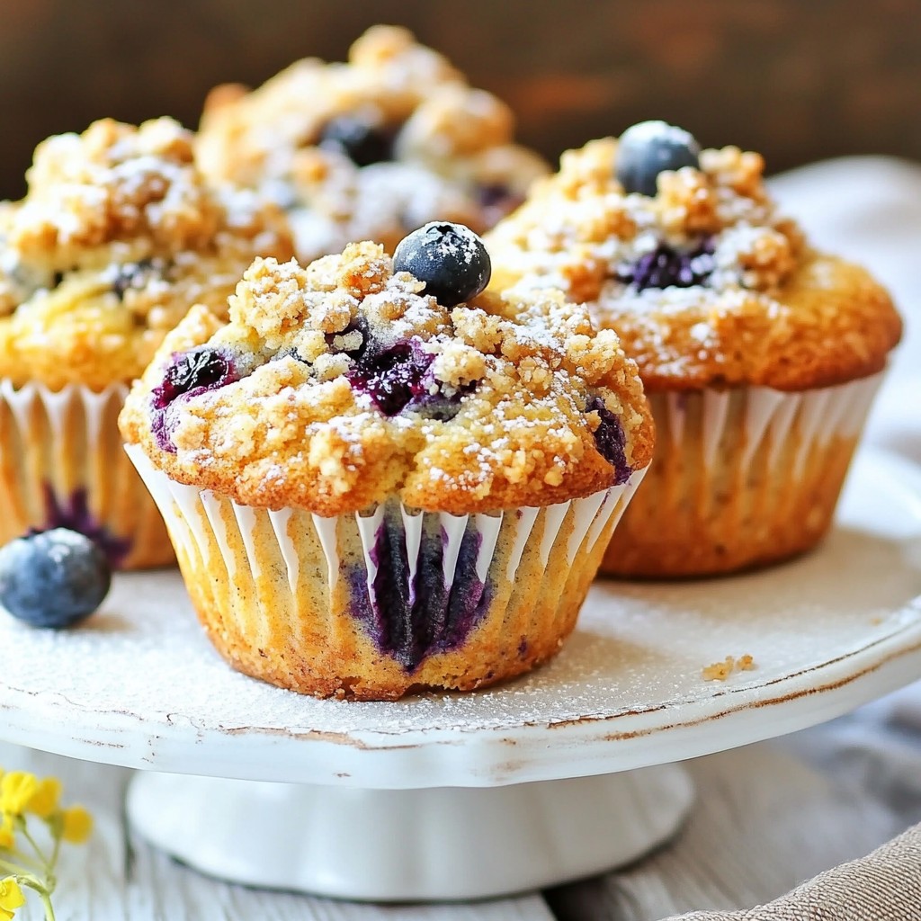 Blaubeer-Streusel-Muffins Einfaches Rezept Genießen