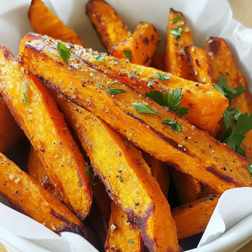 Oven-Baked Quick side dish Sweet Potato Fries Rezept