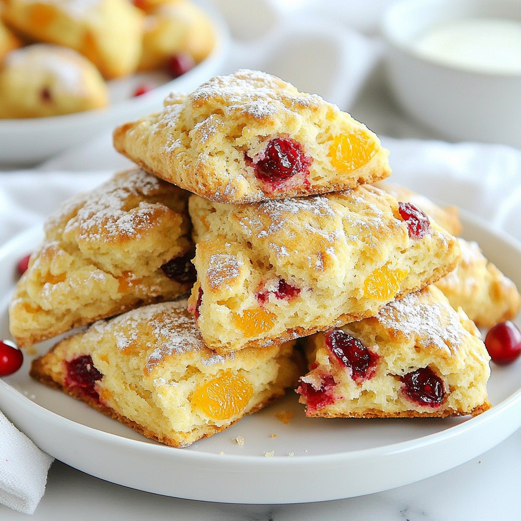 Cranberry Orange Scones Einfaches Rezept für Genuss