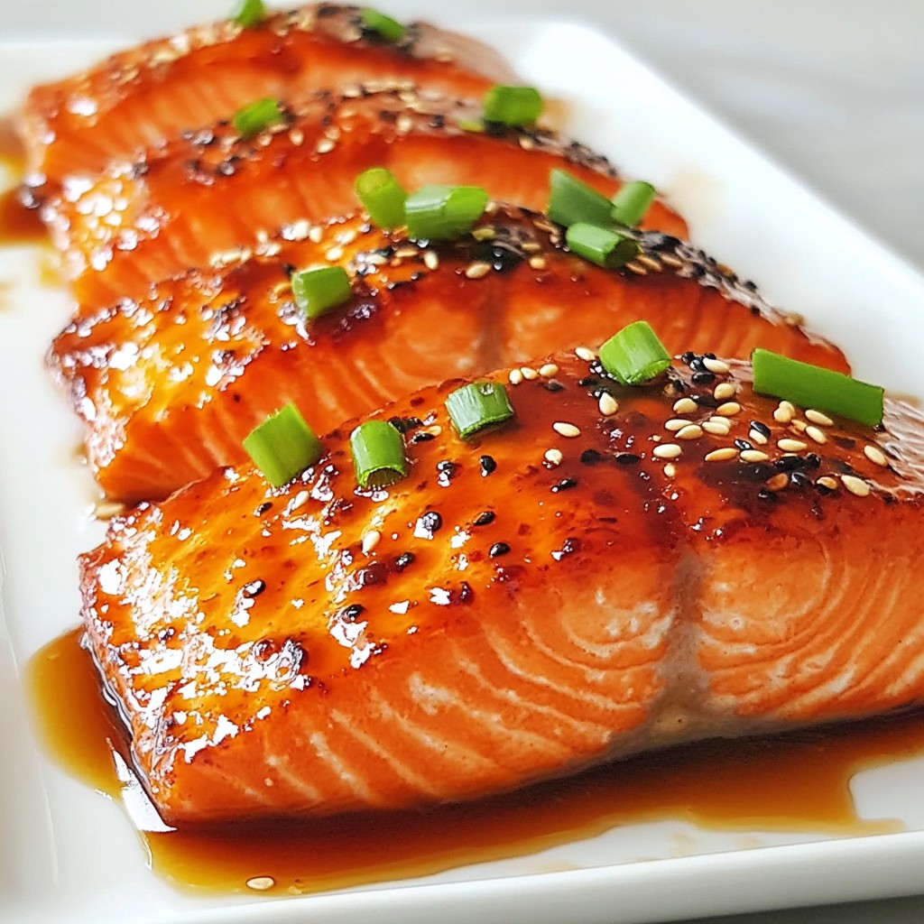 Honey Sriracha Glazed Salmon köstlich und einfach