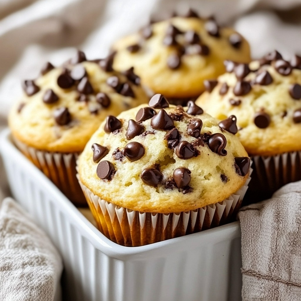 Schnelle Fluffige Schokoladenstückchen Muffins Rezept