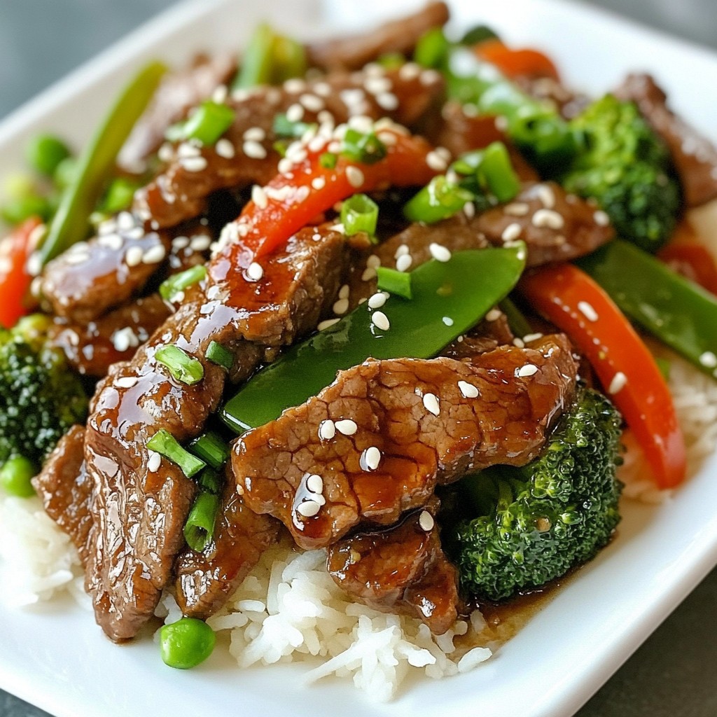 Teriyaki Beef Stir Fry Schnelle und köstliche Mahlzeit