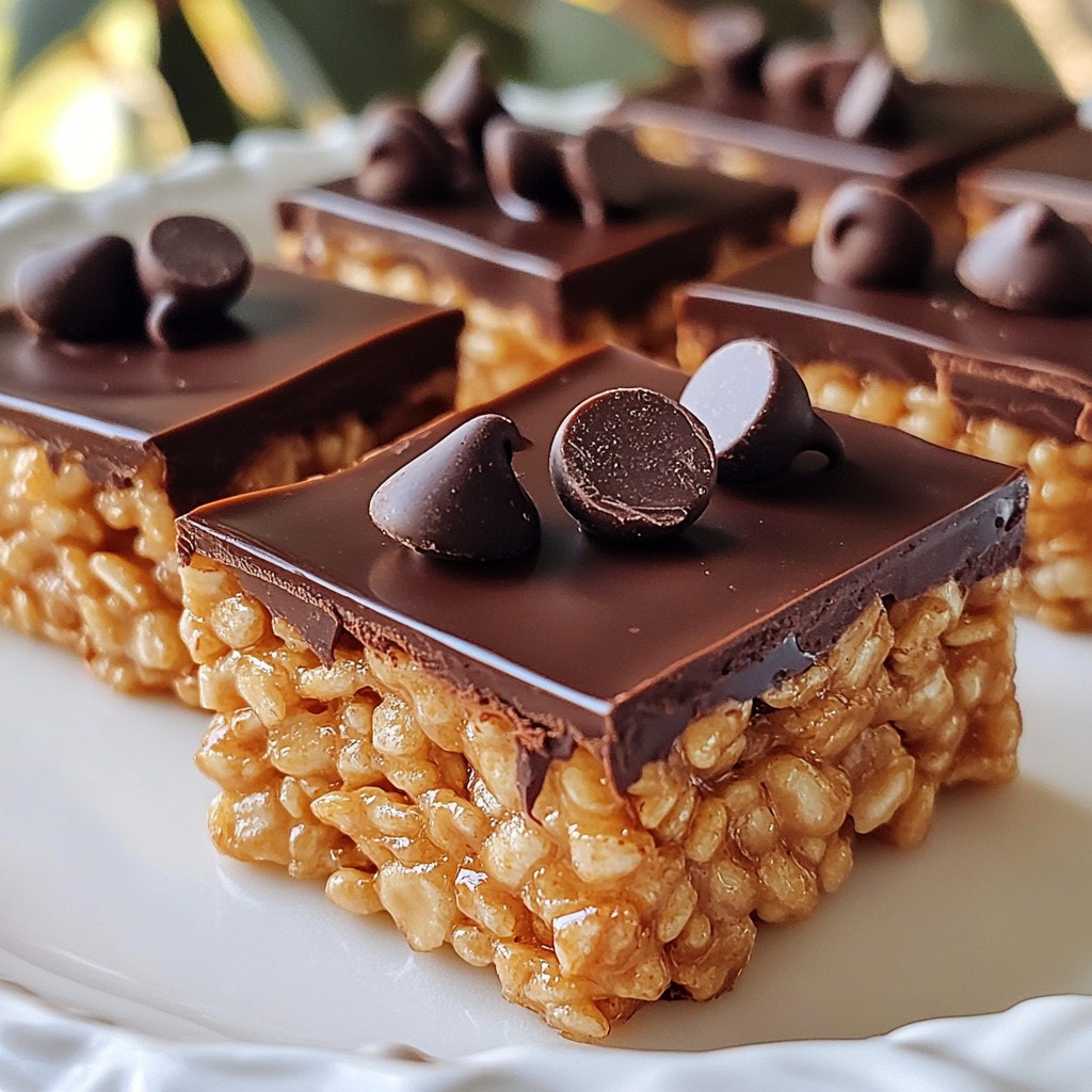 Peanut Butter Chocolate Rice Krispie Treats Genuss