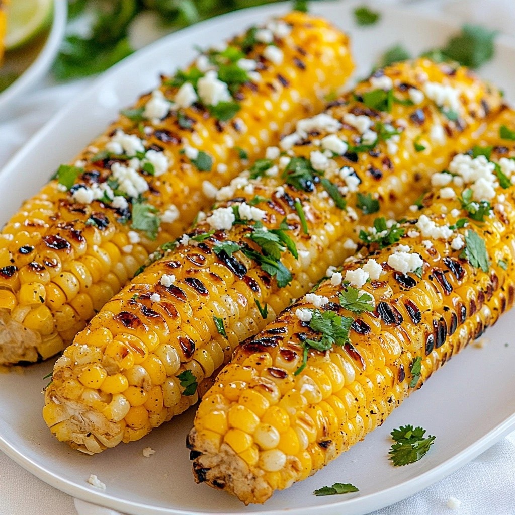 Zesty Side Dish Lime Grilled Corn on the Cob Rezept