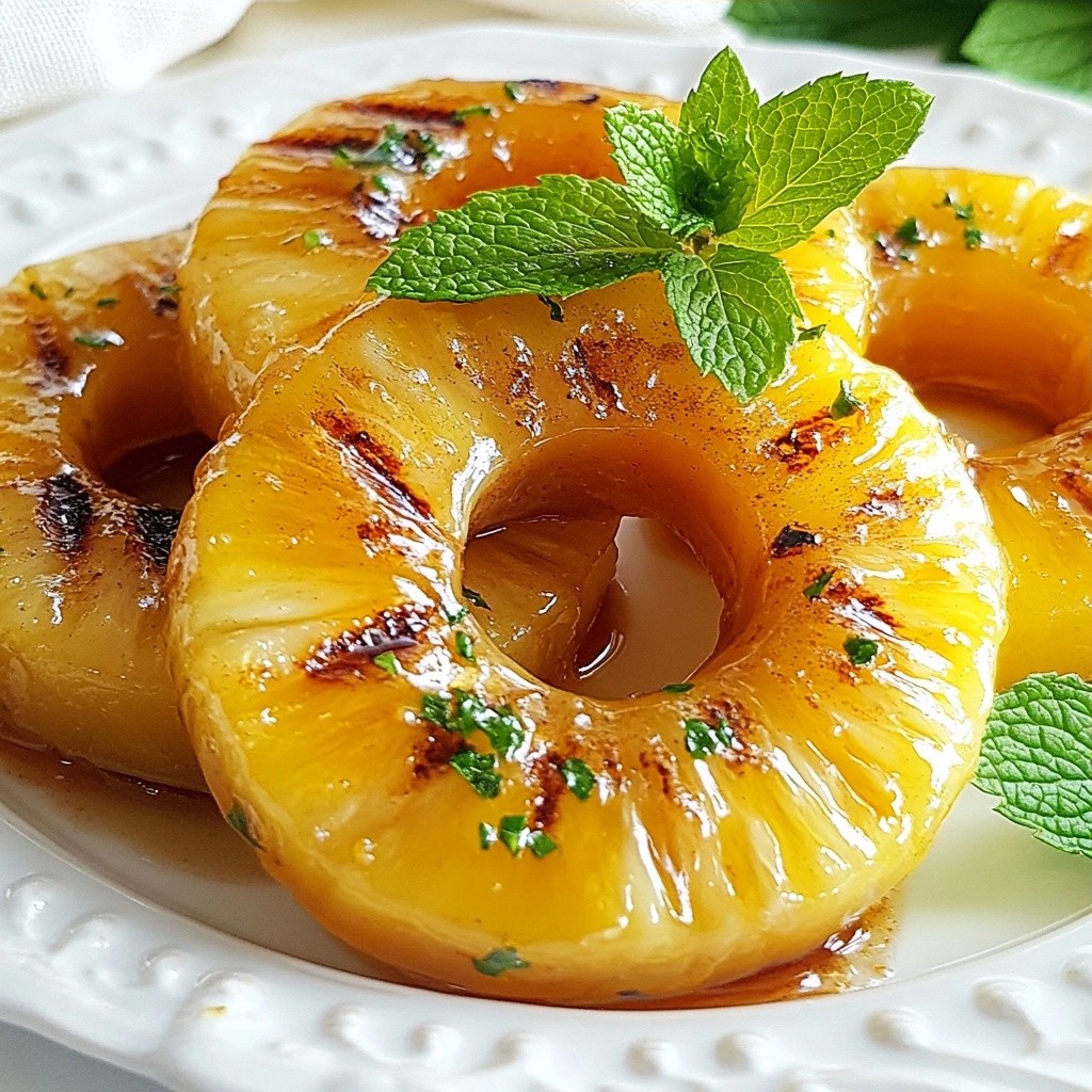 Schnelle Beilage Honey Lime Grilled Pineapple lecker