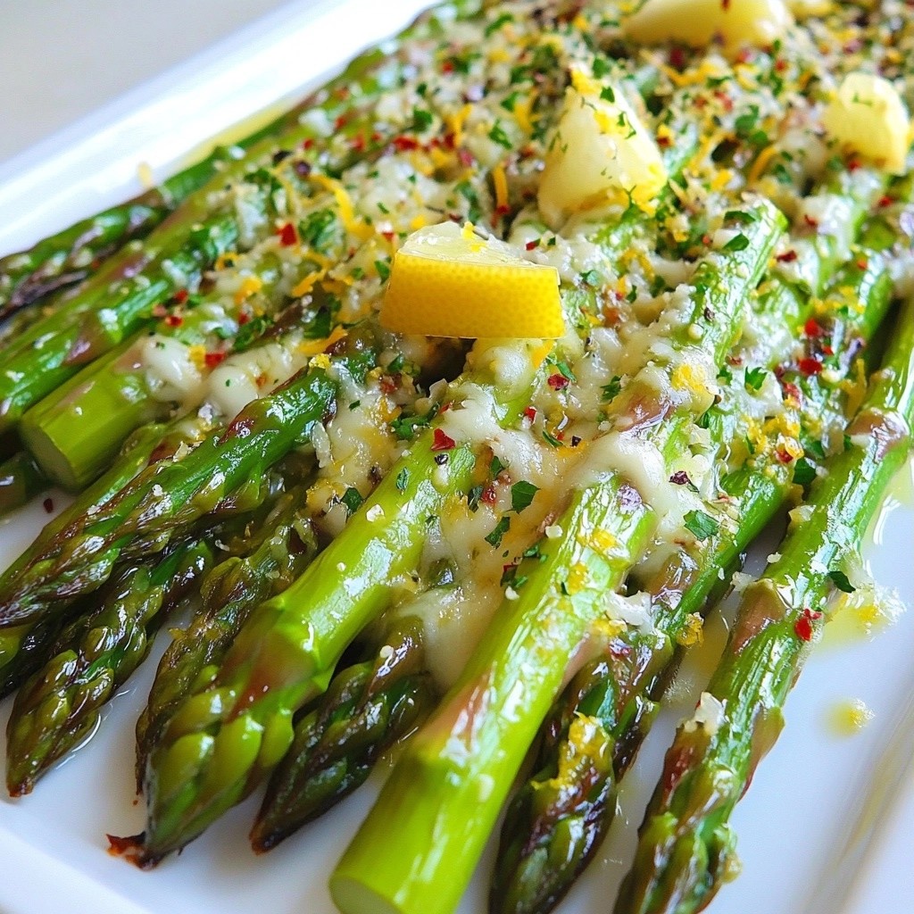 Schnelle Beilage Zitronen-Parmesan Spargel Rezept