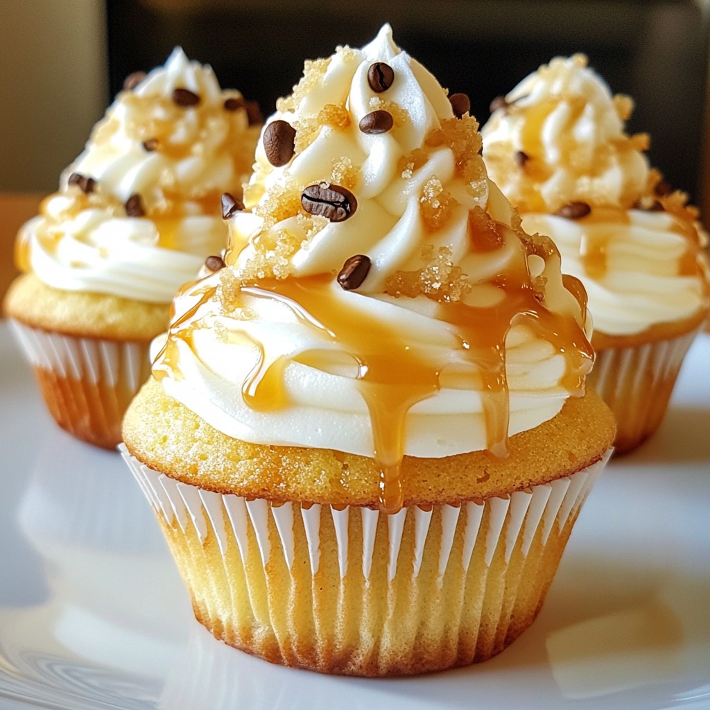Vanilla Caramel Latte Cupcakes Leckerer Genuss