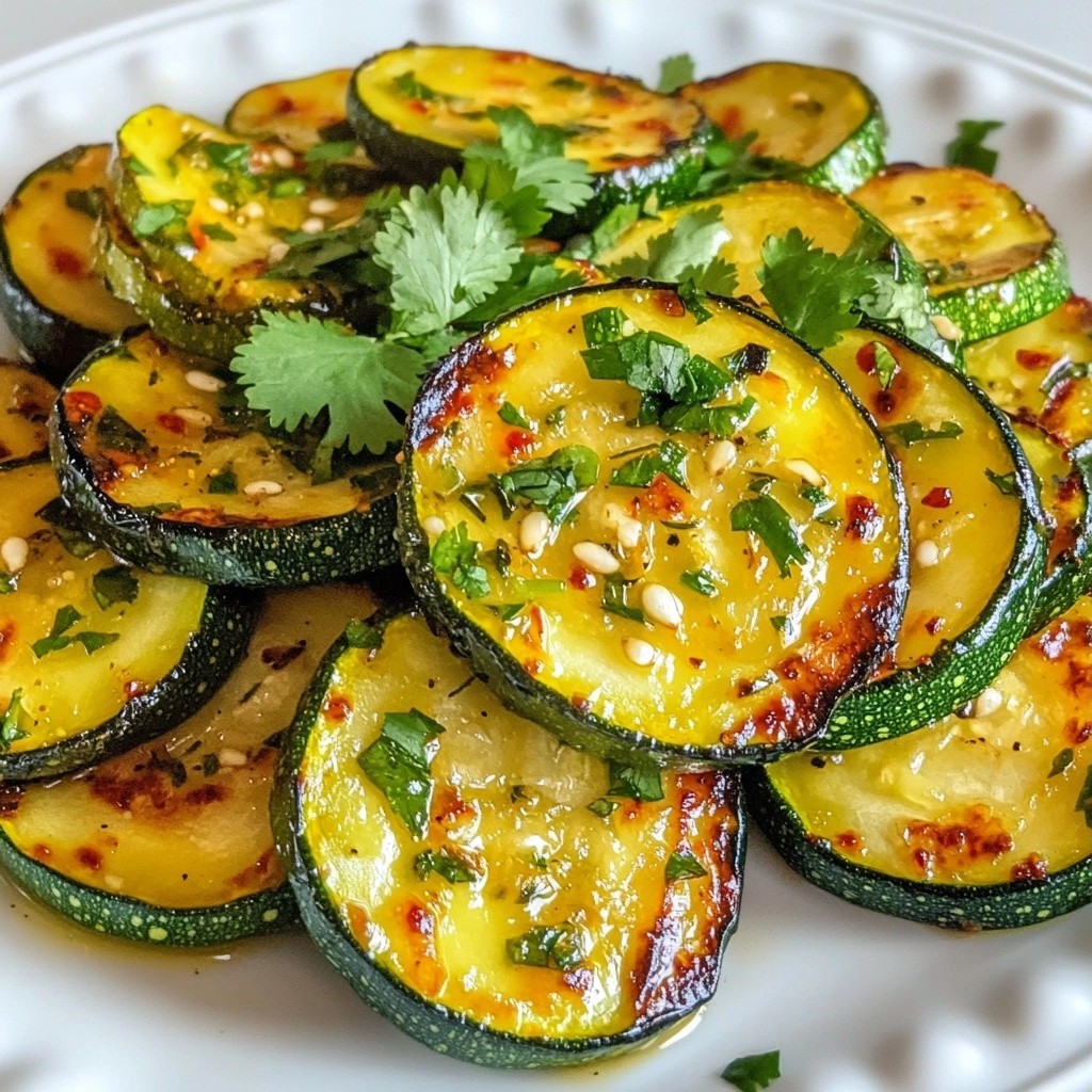 Schnelle Beilage Chili Lime Zucchini zesty Genuss