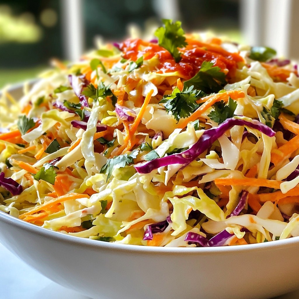 Schnelle Beilage Spicy Ranch Coleslaw Rezept entdecken