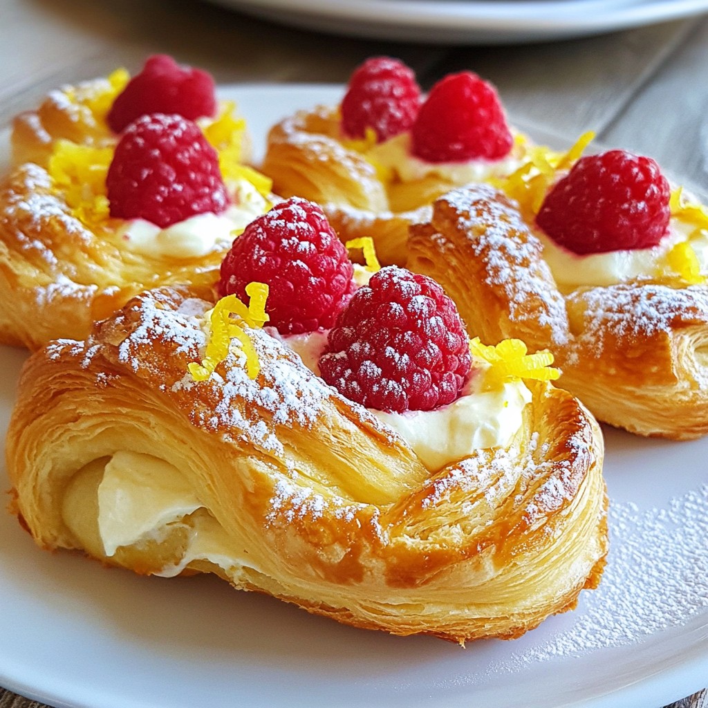 Himbeer-Zitronen-Creme-Käse-Danish mit Genuss erleben