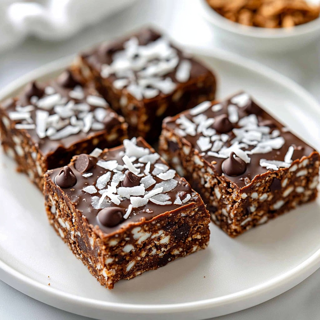 Schokoladen-Kokos-Energie-Riegel Lecker und Nahrhaft