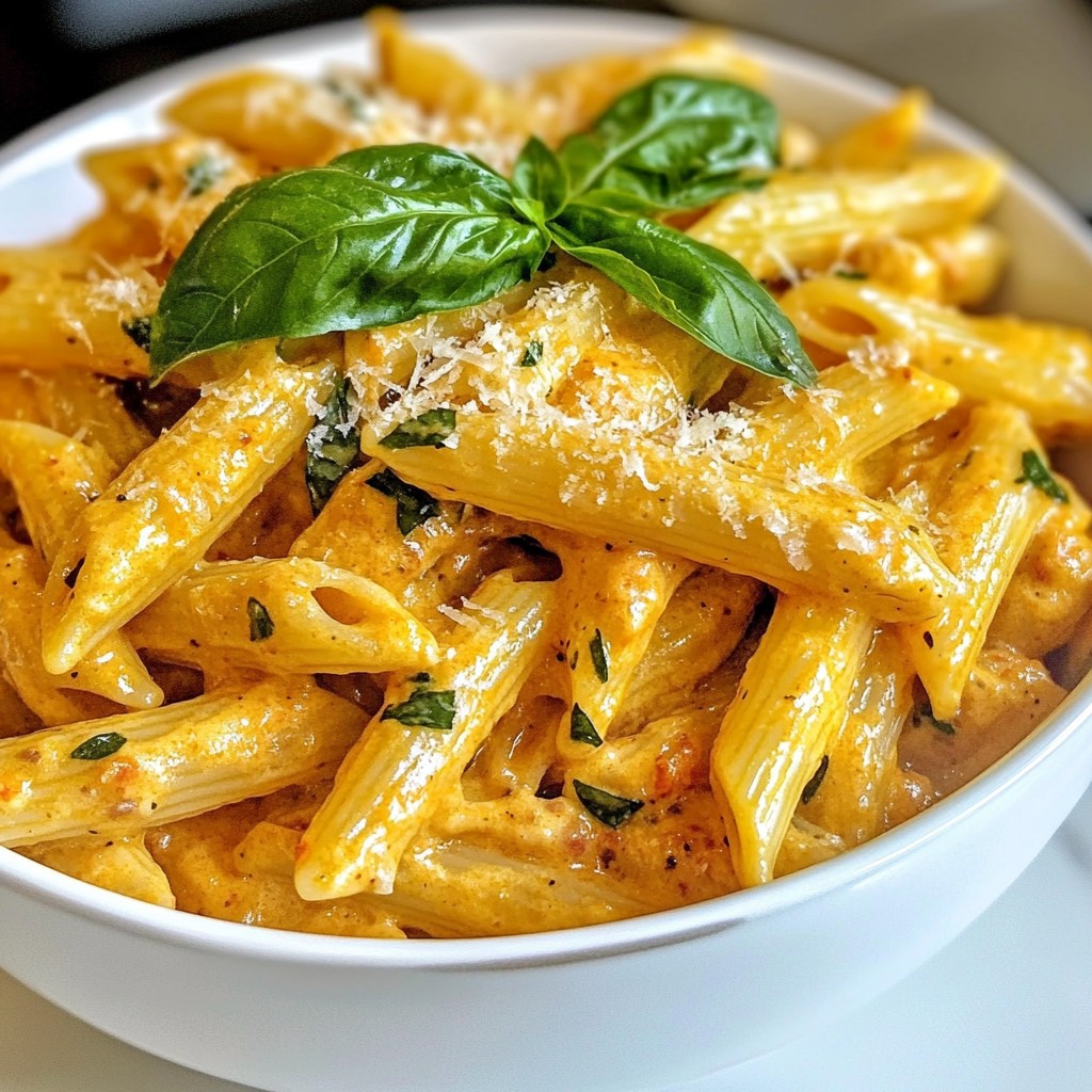 30-Minuten Creamy Tomato Basil Pasta Einfache Freude