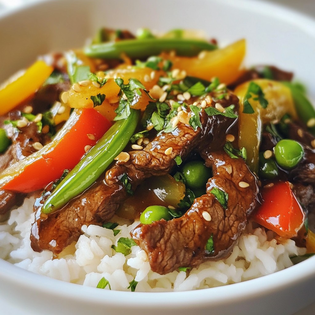 Honey Garlic Beef Stir Fry Schnelles und leckeres Gericht