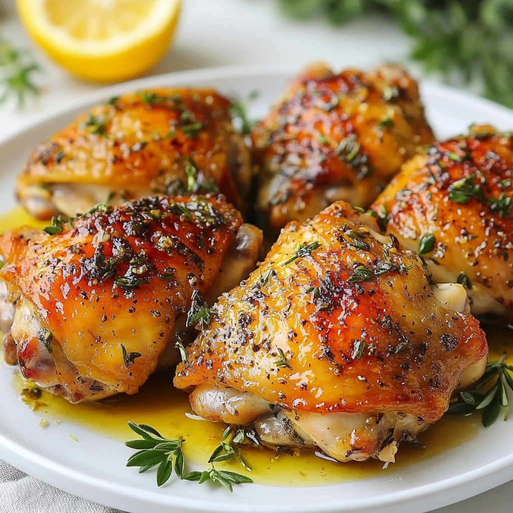 Einfache Kräuter Hähnchenschenkel Schnell und Lecker