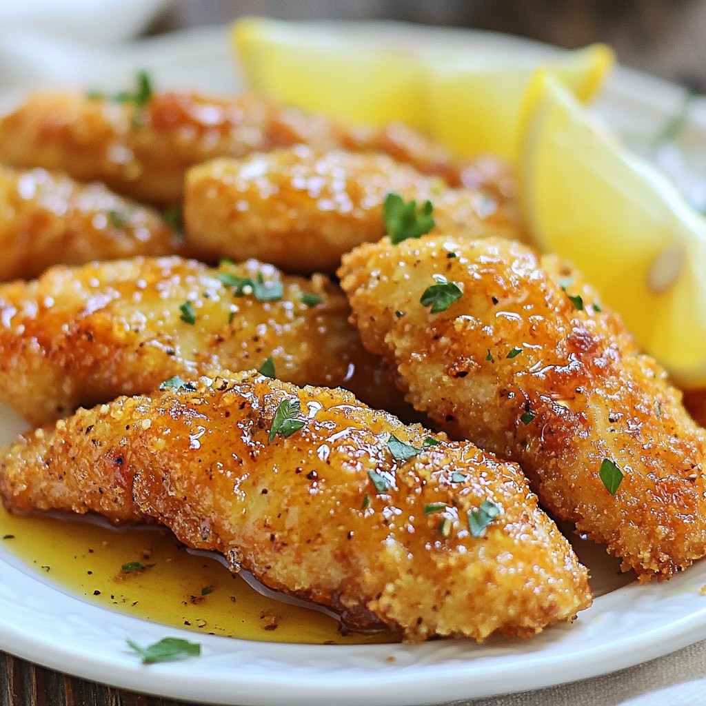 Einfache Zitronenpfeffer-Hühnchen-Nuggets kochen