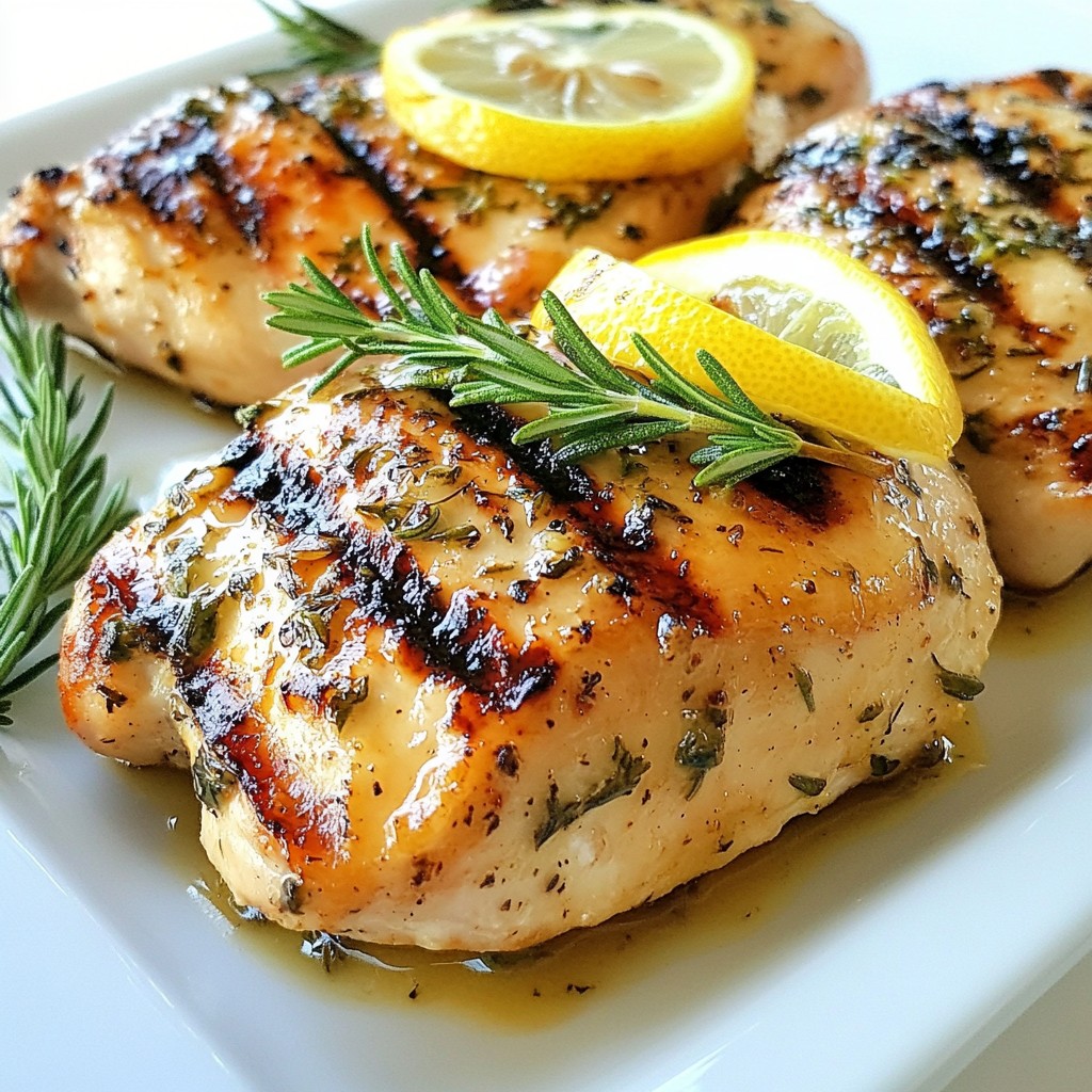 Lemon Herb Grilled Chicken Einfach und Köstlich Kochen