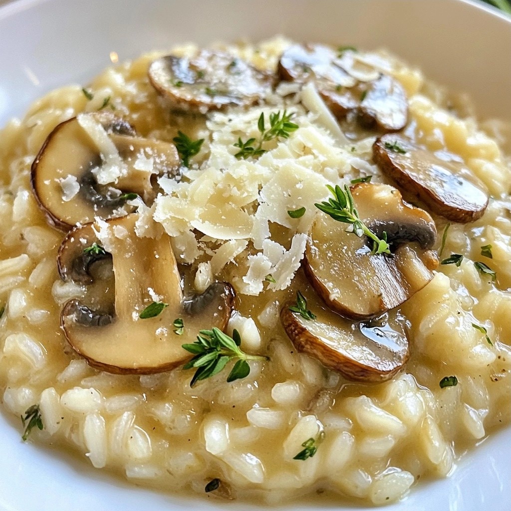 Easy side dish Herbed Mushroom Risotto lecker genießen