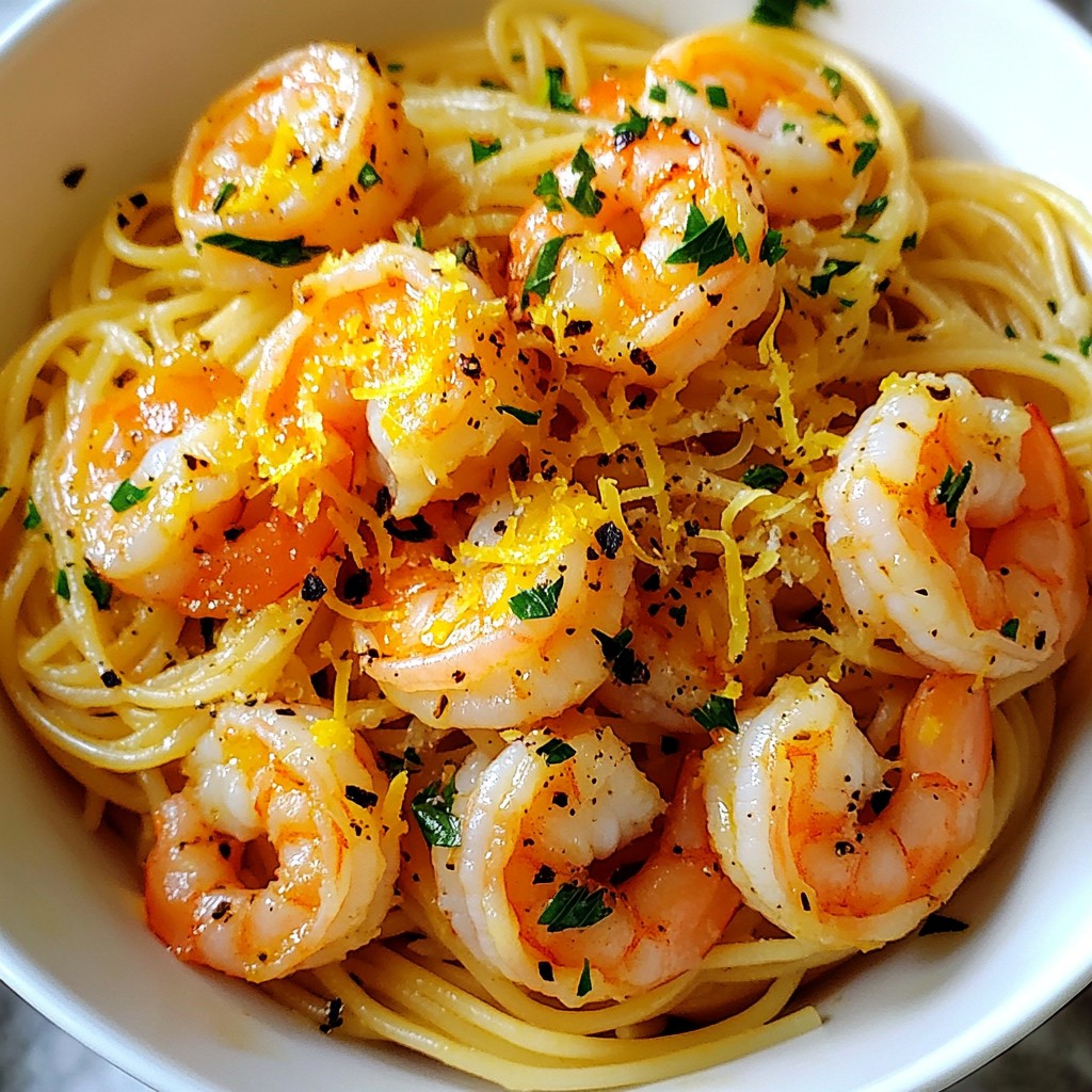 30-Minute Garlic Butter Shrimp Pasta Schnelles Rezept