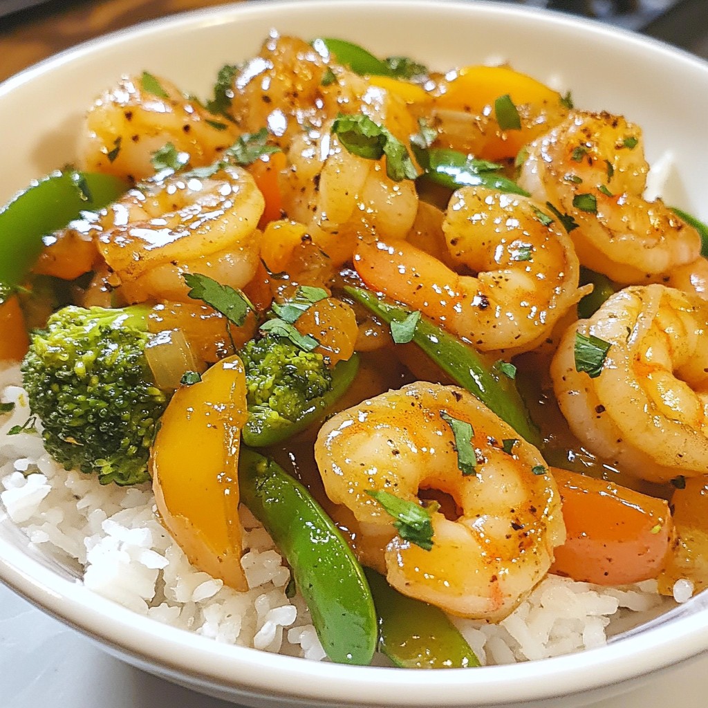 Woche Nacht Knoblauch Garnelen Pfanne Einfach und Lecker