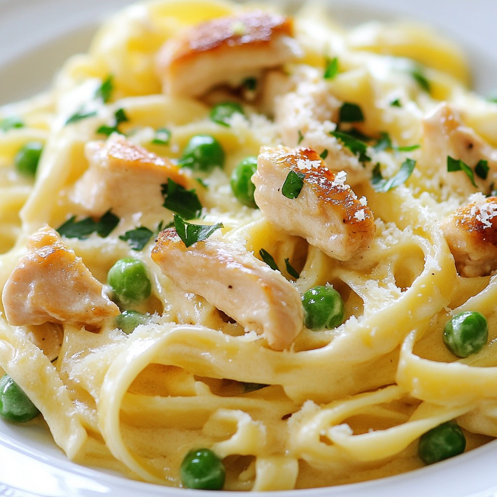 30-Minute Chicken Alfredo Pasta Schnelle und Einfache Mahlzeit