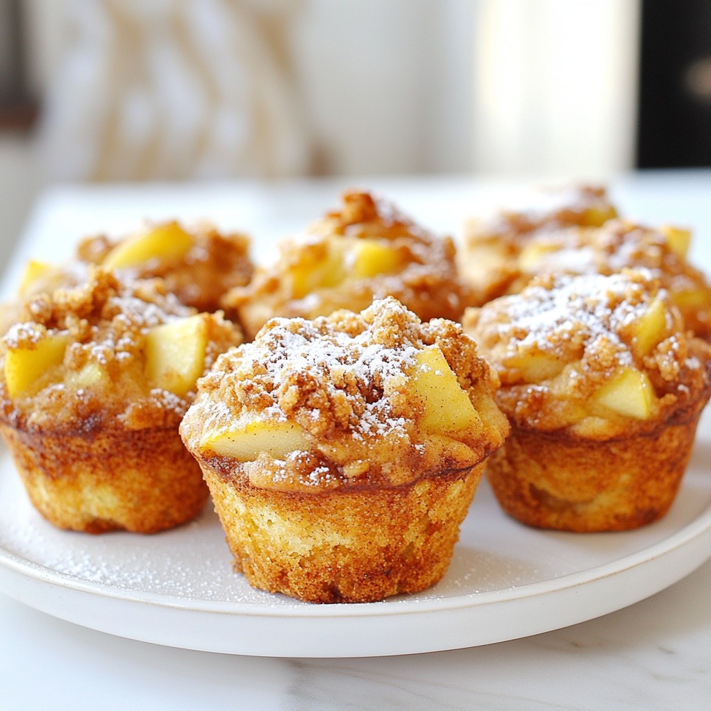 Cinnamon Apple Crumble Muffins Einfach und Lecker