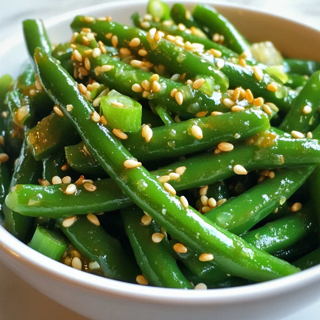 Schnelle Beilage Ginger Soy Green Beans lecker zubereiten