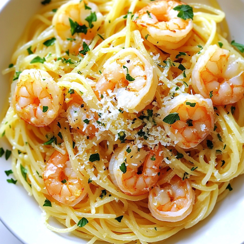 Lemon Garlic Shrimp Pasta Einfache und leckere Mahlzeit