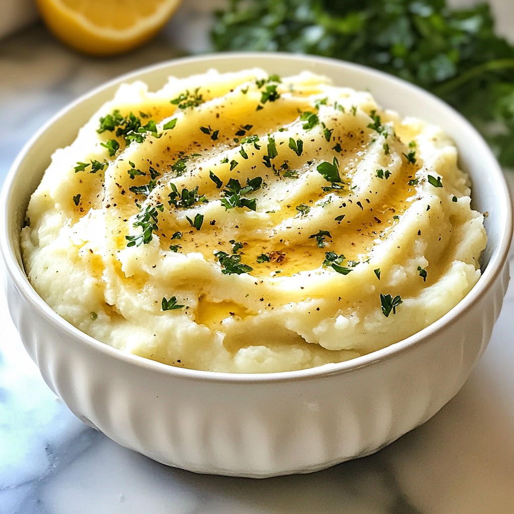 Knoblauch Parmesan Kartoffelpüree Köstliche Beilage