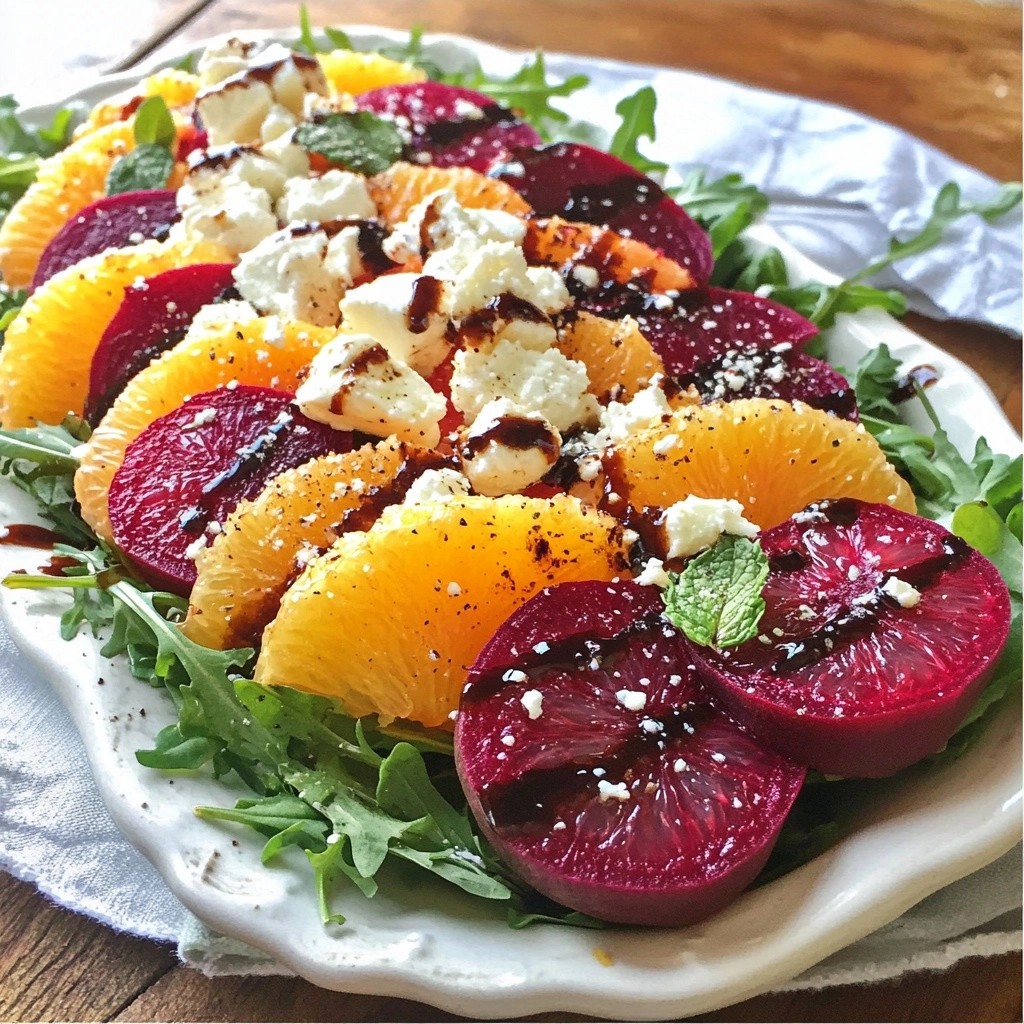 Tangy quick side dish Roasted Beet and Citrus Salad