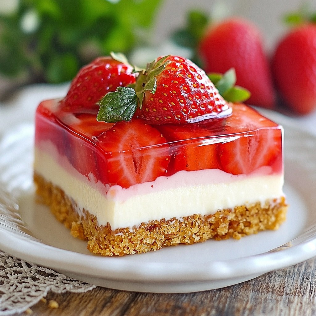 Erdbeer-Brezel-Salat-Riegel Lecker und Einfach Zubereiten