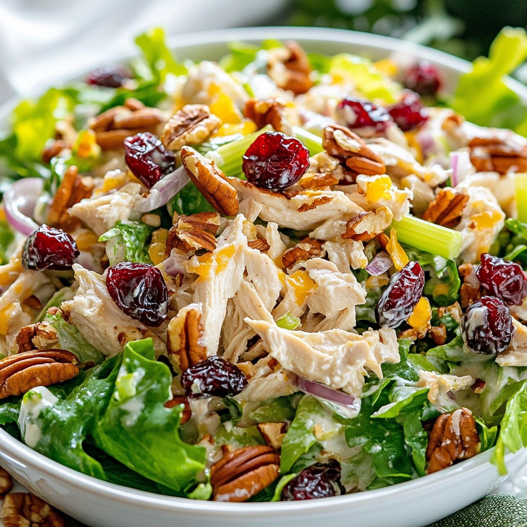 Cranberry Pecan Chicken Salad Einfach und Lecker