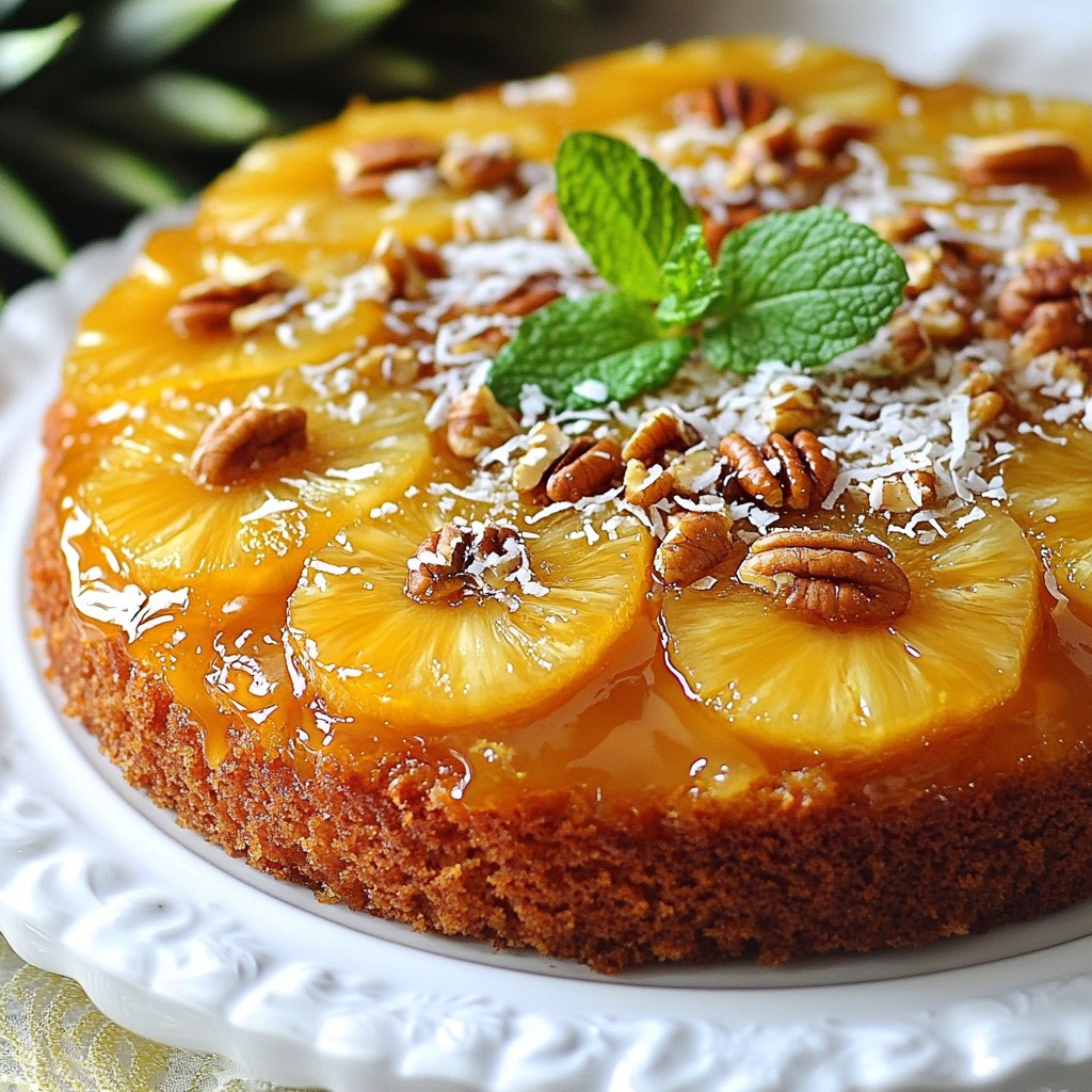 Ananas-Kokos-Upside-Down-Kuchen Genusserlebnis Pur