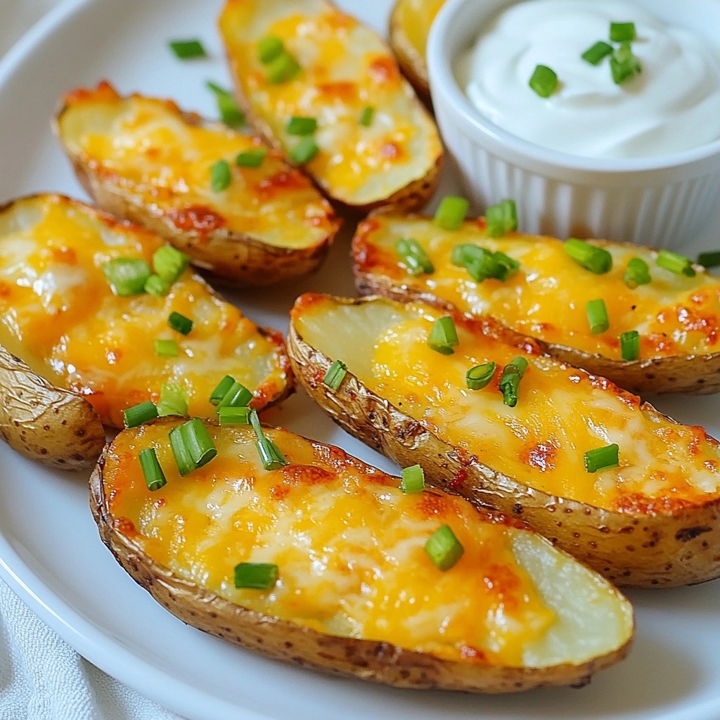 Crispy quick side dish Cajun Potato Skins Rezept