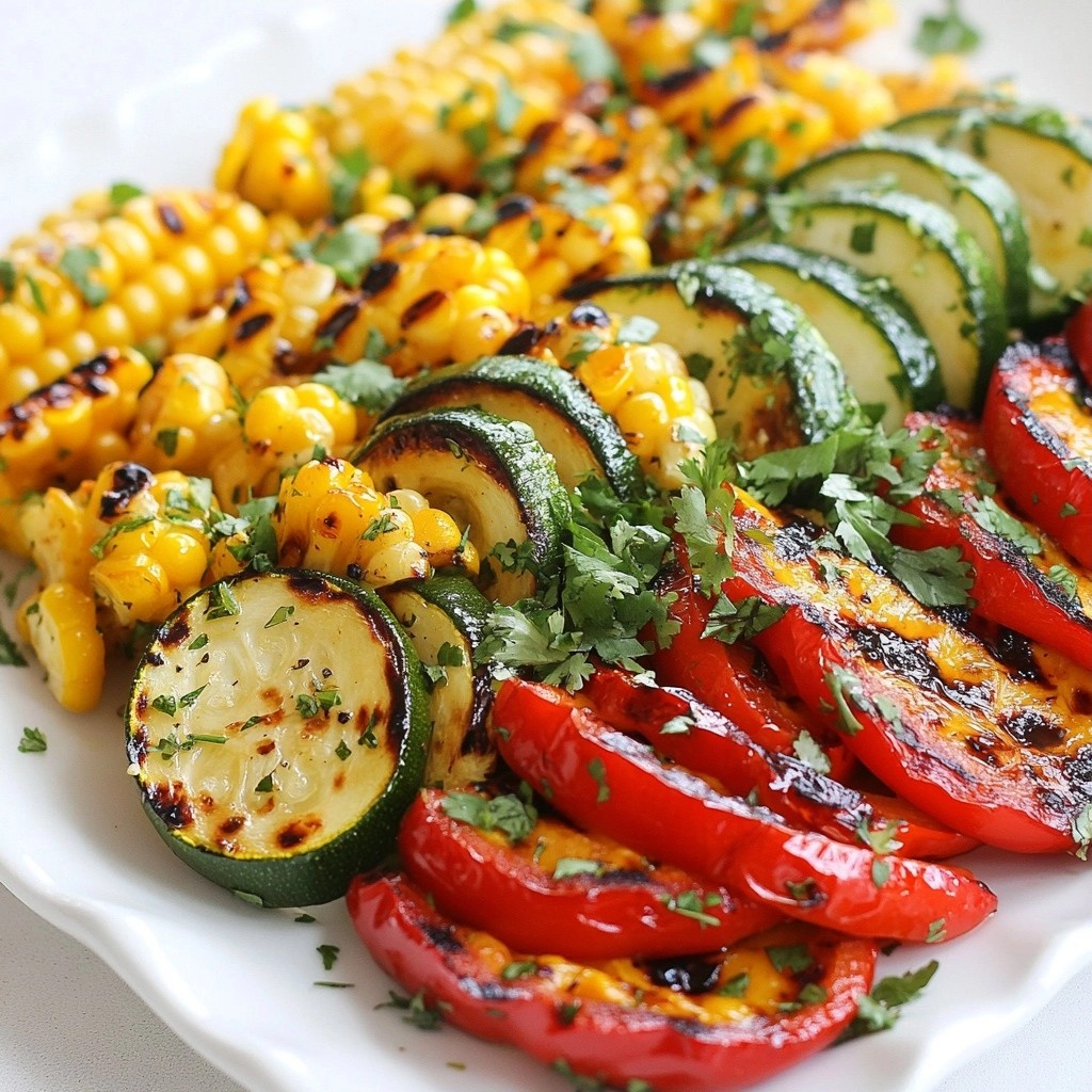 Tangy quick side dish Chipotle Lime Grilled Veggies