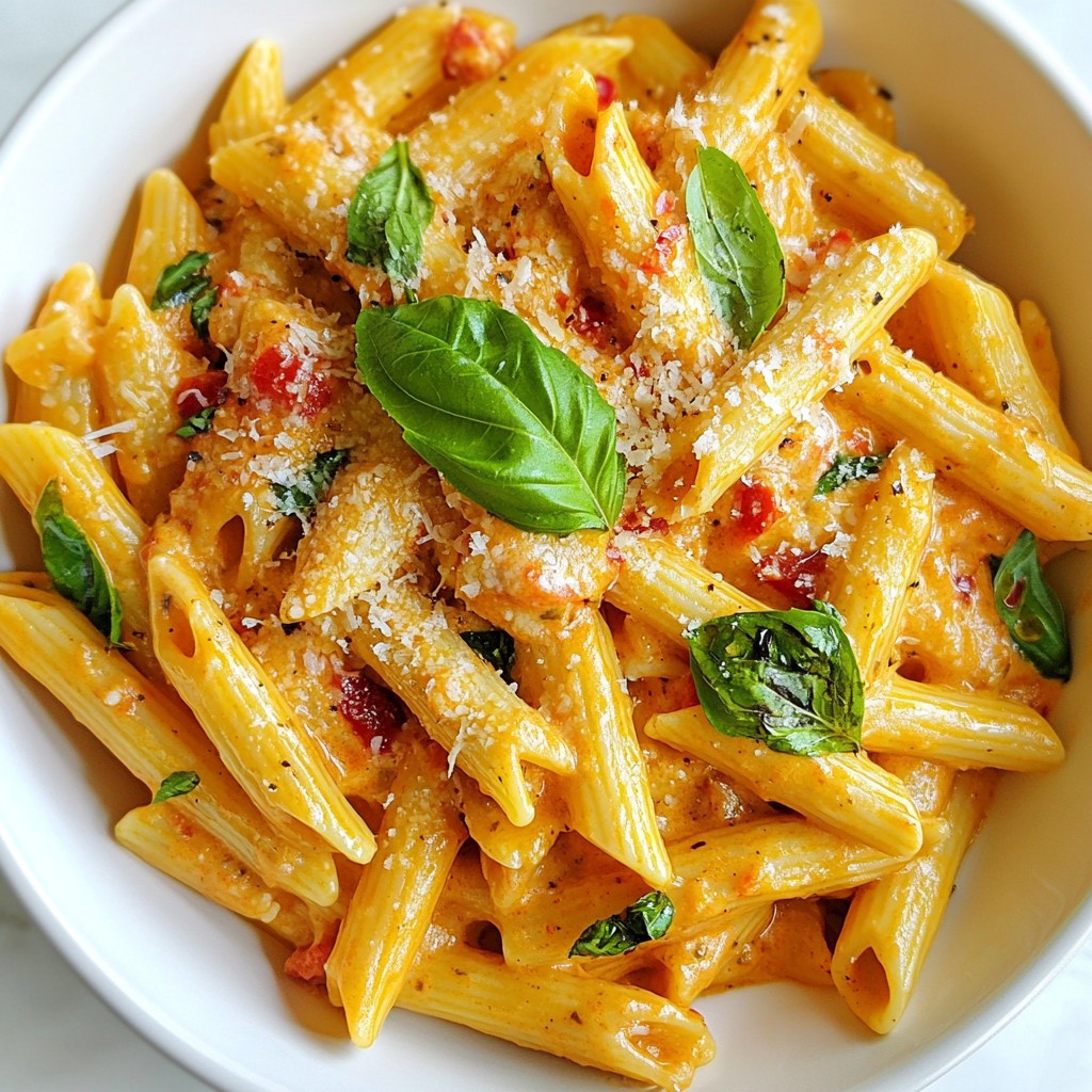 30-Minuten Cremige Tomaten-Basilikum-Pasta Genuss