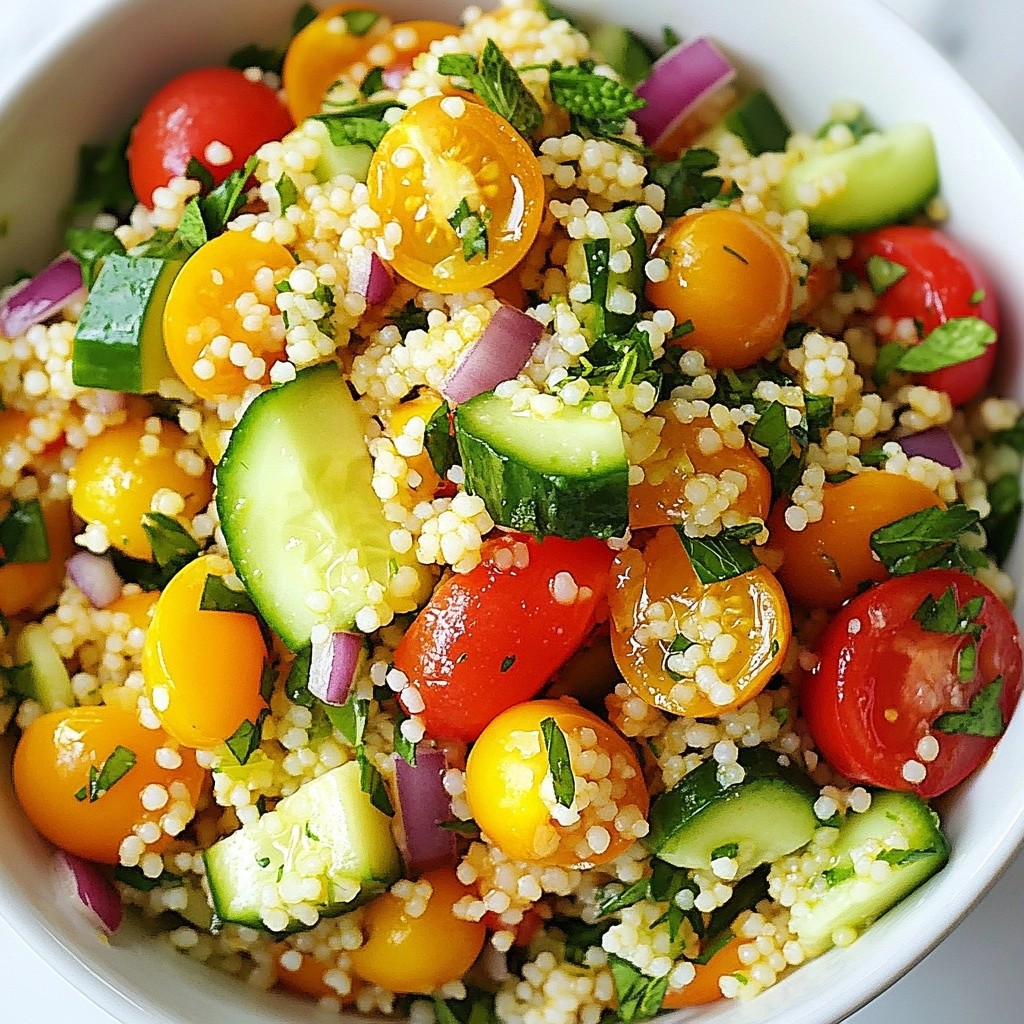 Einfacher Kräuter-Couscous-Salat Lecker und Schnell