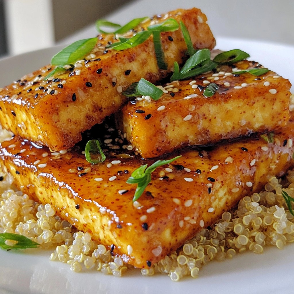 Spicy Sesame Crusted Tofu Einfaches und leckeres Rezept