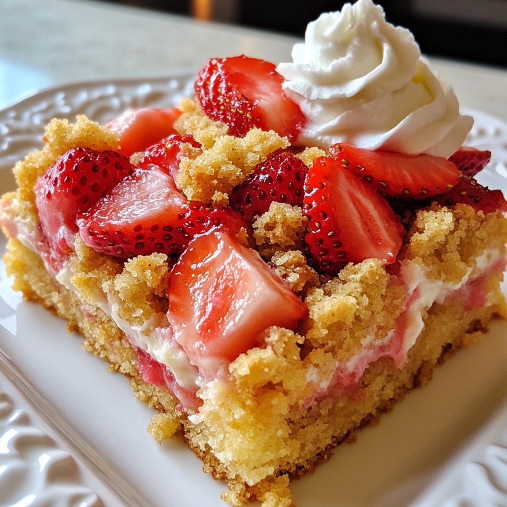 Strawberry Shortcake Crumb Cake Einfaches Rezept