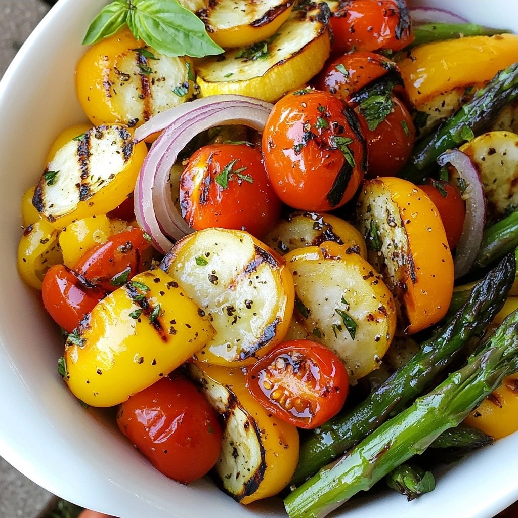 Grilled easy side dish Mixed Vegetable Medley lecker zubereiten