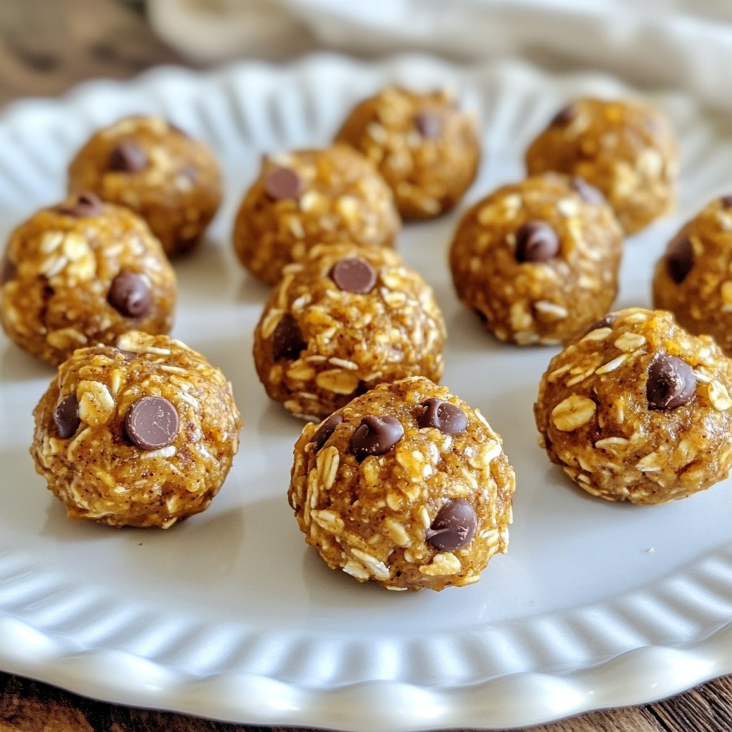 Kürbisgewürz Proteinbällchen gesunde Snack-Option