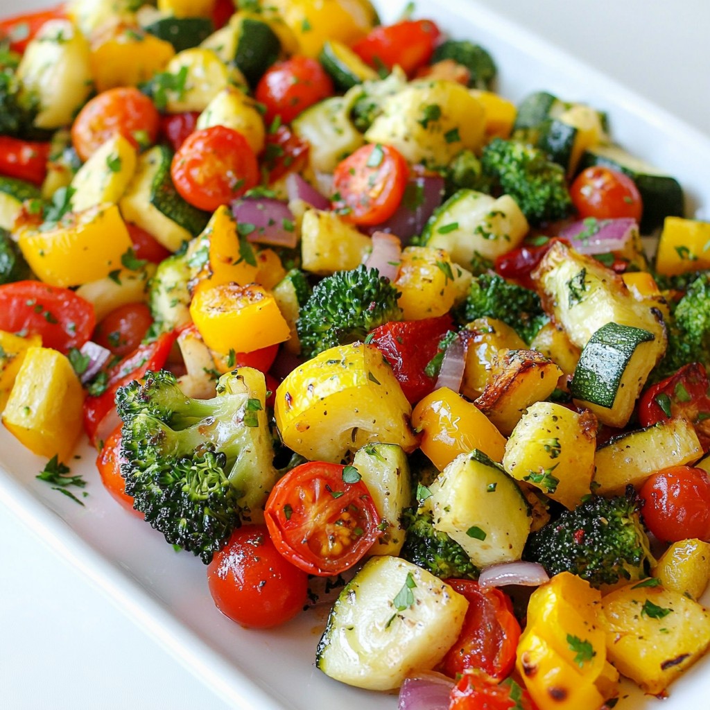 Lemon Herb Roasted Vegetable Medley Gesunder Genuss